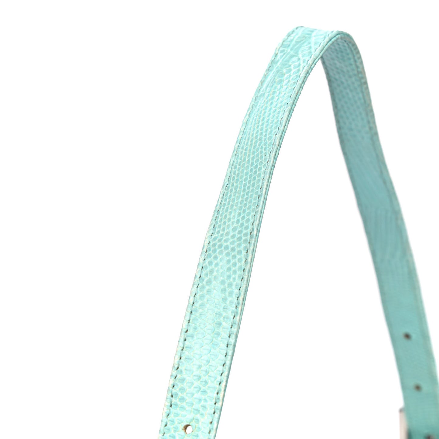 Lizard Small Baguette Verde Celeste