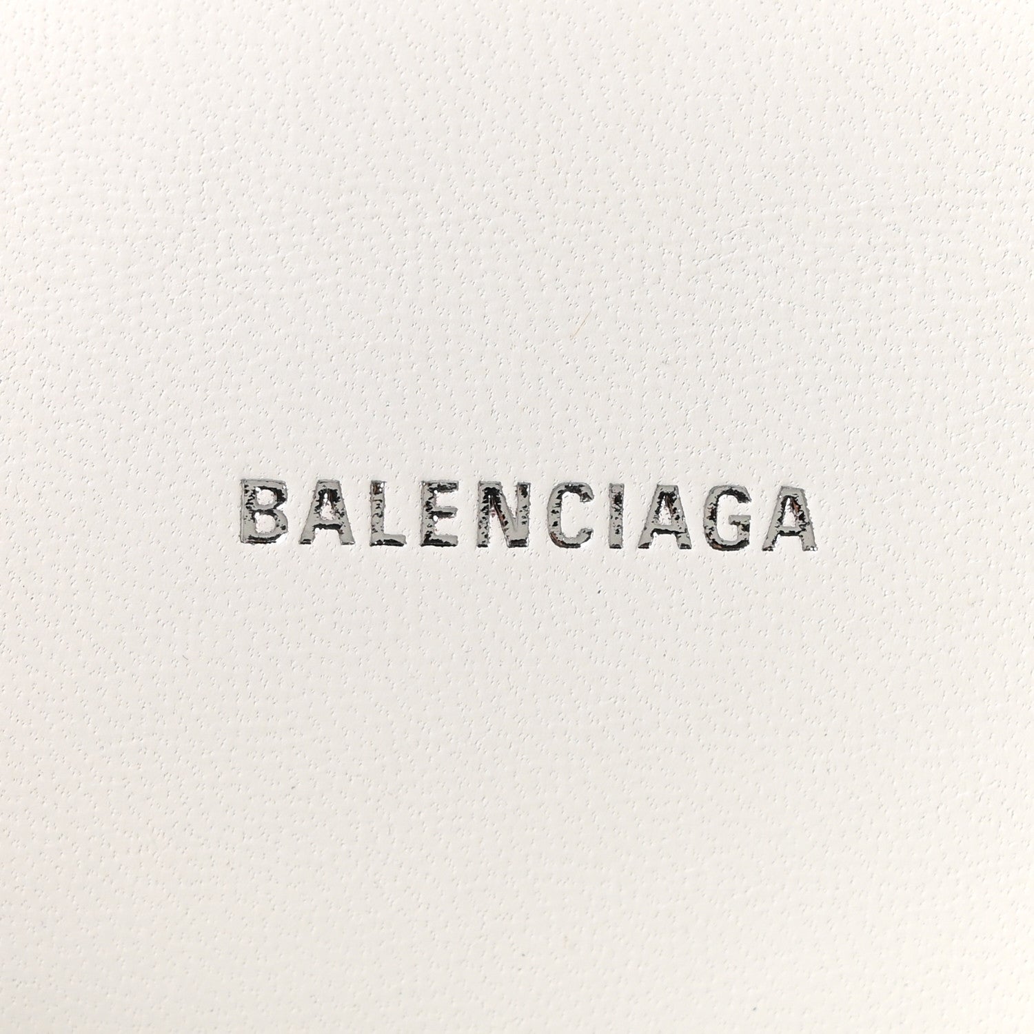 Balenciaga Smooth Calfskin Crystal Diagonal Allover Logo Hourglass Top Handle Bag XS Optic White 6 of 11