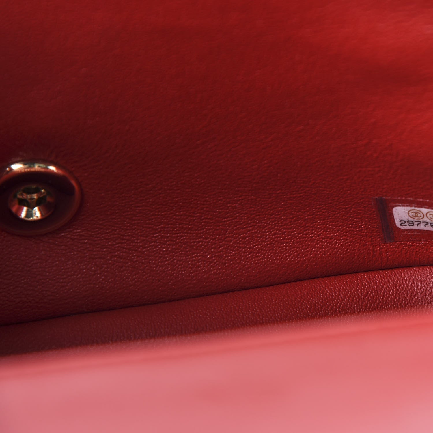 Chanel Lambskin Quilted Mini Rectangular Flap Red 9 of 11