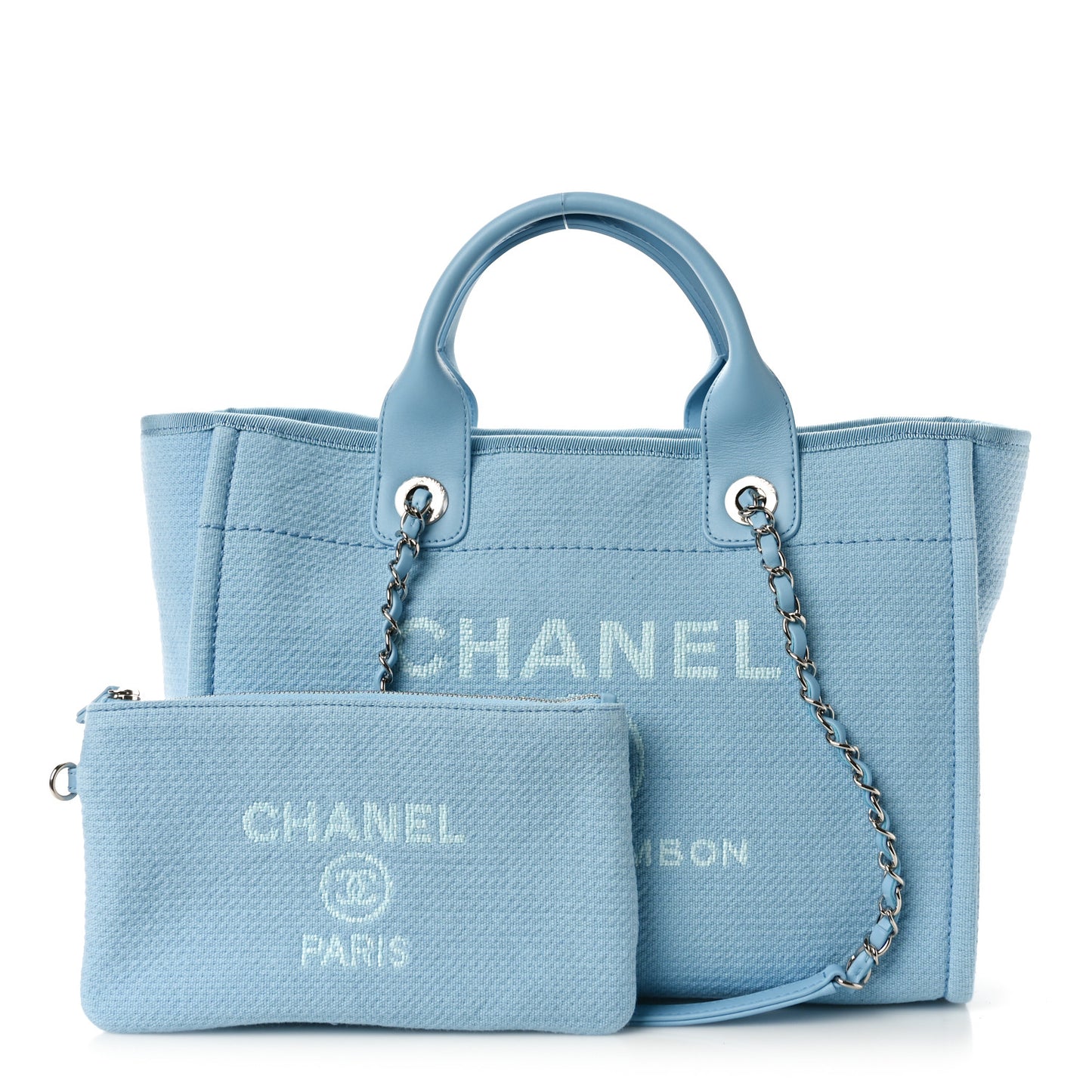 Mixed Fibers Small Deauville Tote Light Blue