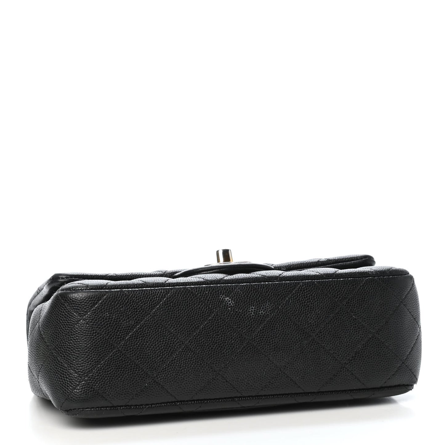 Caviar Quilted Mini Rectangular Flap Black