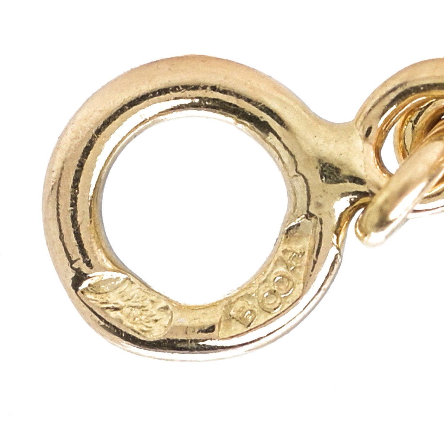 Chanel 18K Yellow Gold Quilted No.5 Charm Pendant Necklace 6 of 7