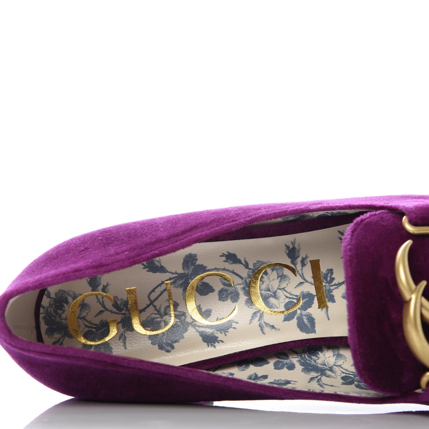 Softy Velvet GG Victoire 55mm Loafer Pumps 39 Fucsia