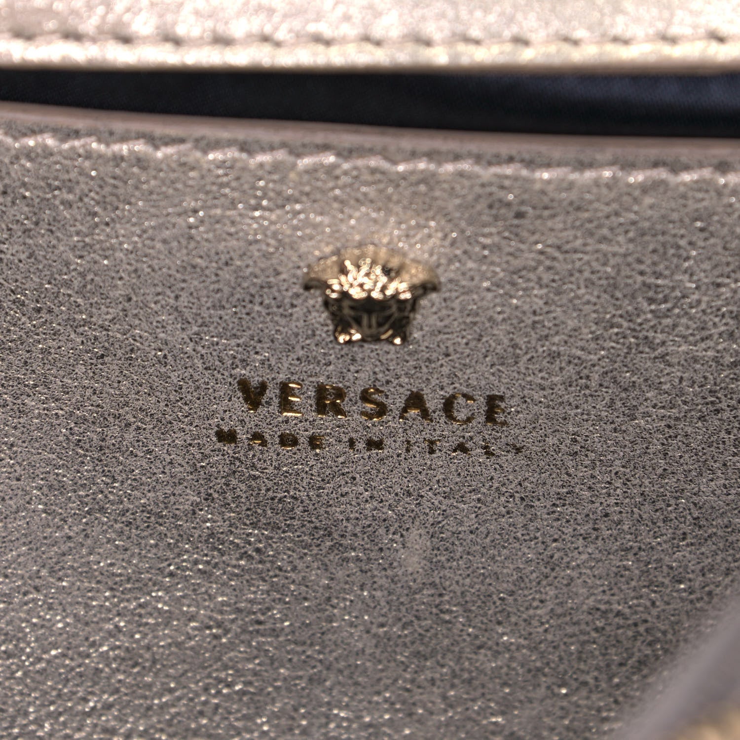 Versace Suede Crystal Medusa Sultan Evening Bag Gold 5 of 5
