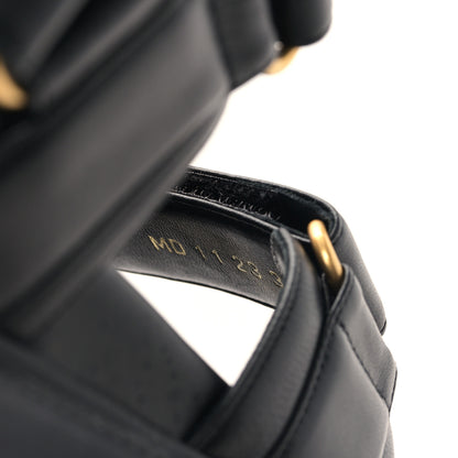 Christian Dior Lambskin Dioract 10mm Sandals 37 Black 8 of 8
