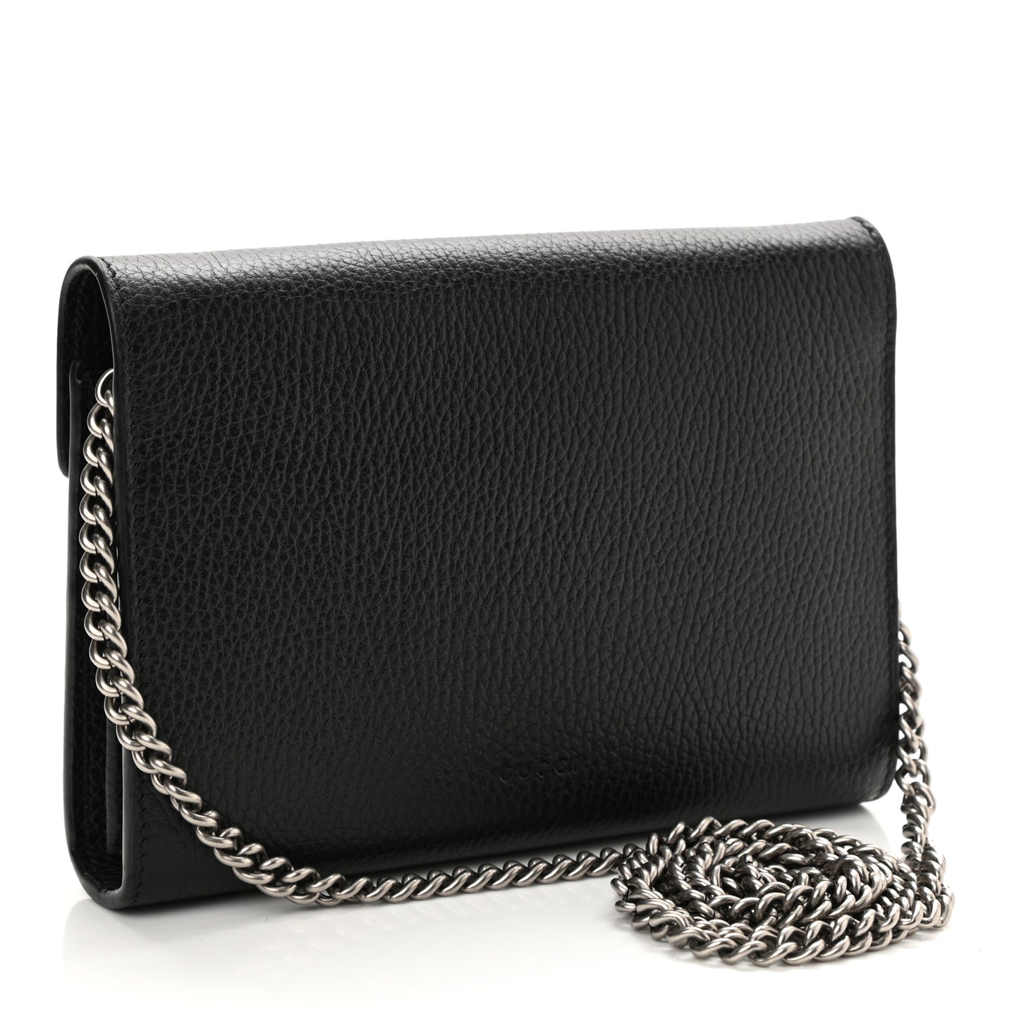 Calfskin Mini Dionysus Chain Wallet Black