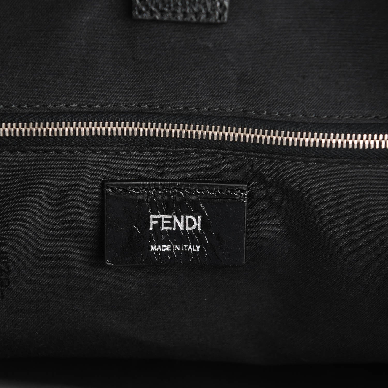 Fendi Calfskin 2Jours Bucket Bag Black 6 of 7