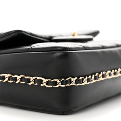 Chanel Lambskin Quilted Small My Precious Flap Black 9 of 10