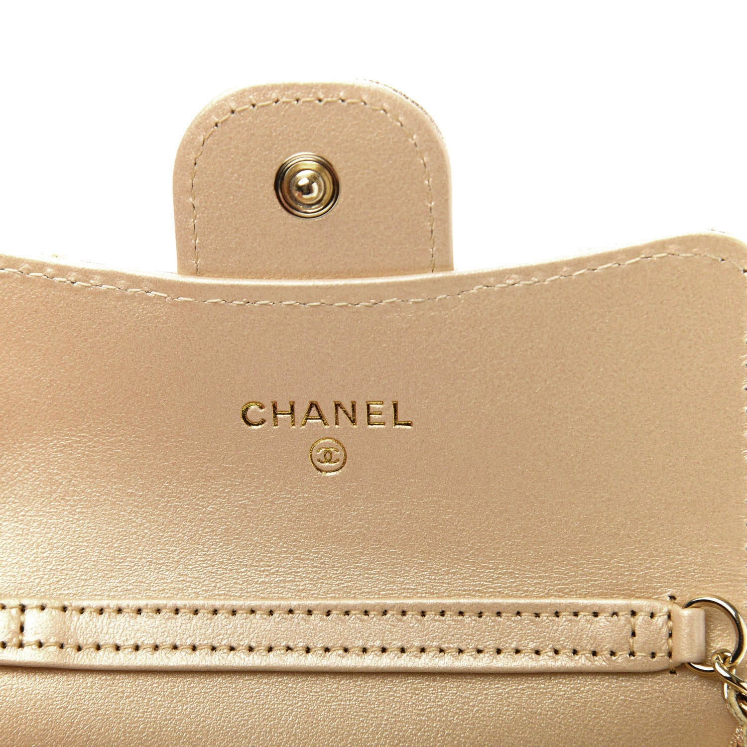 Chanel Metallic Lambskin Quilted Flap Chain Waist Bag Gold 7 of 12