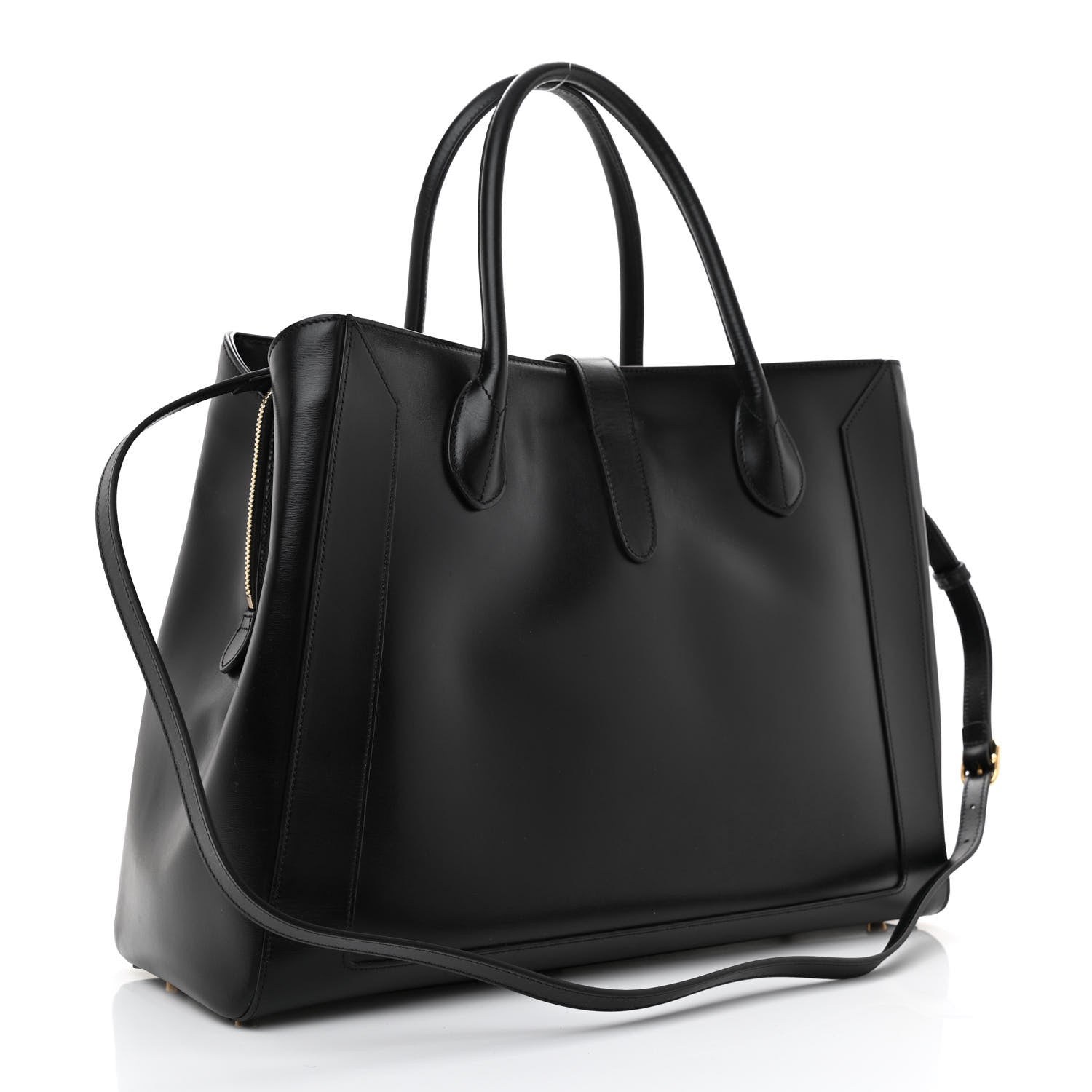 Gucci Boarded Plutone Calfskin Large Jackie 1961 Tote Black 3 of 8
