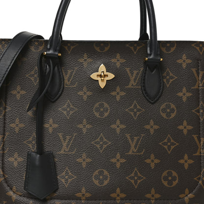 Louis Vuitton Monogram Flower Tote Black 7 of 9