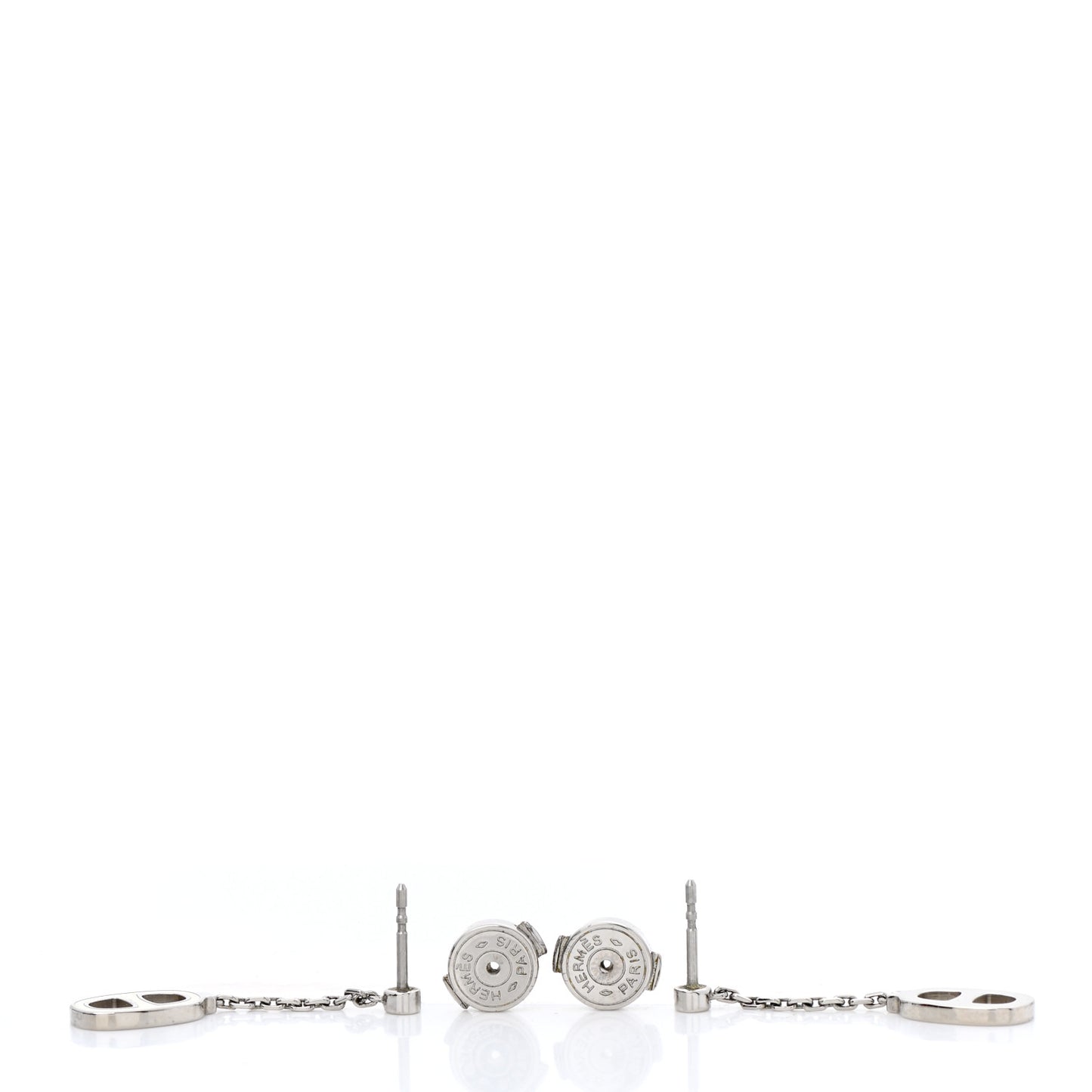 Palladium Lacquered Farandole Drop Earrings Ecru