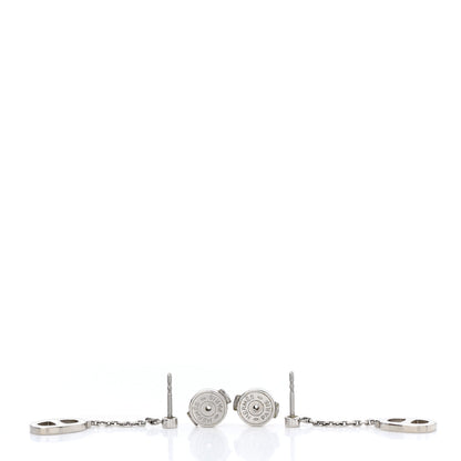 Hermes Palladium Lacquered Farandole Drop Earrings Ecru 3 of 5