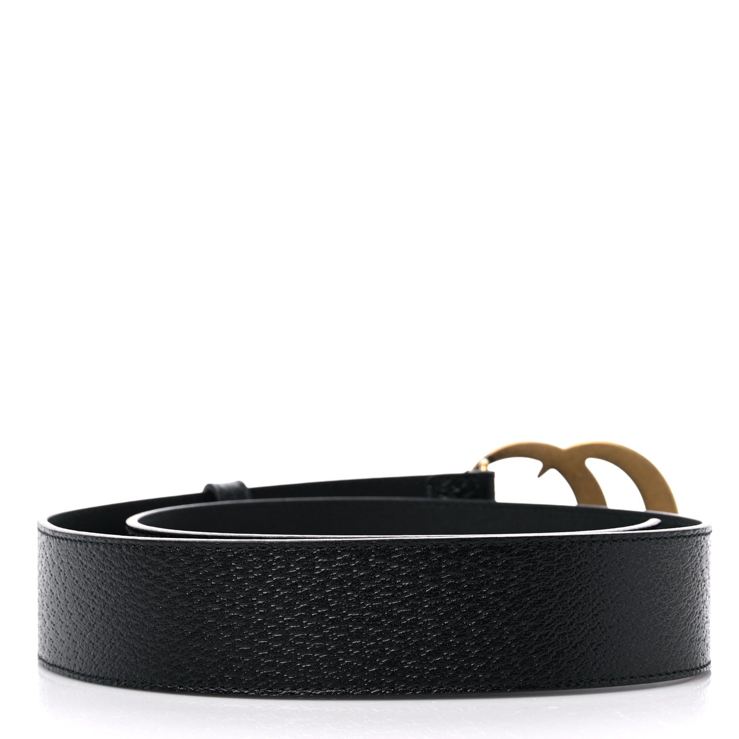 Textured Calfskin Double G 40mm Belt 85 34 Black