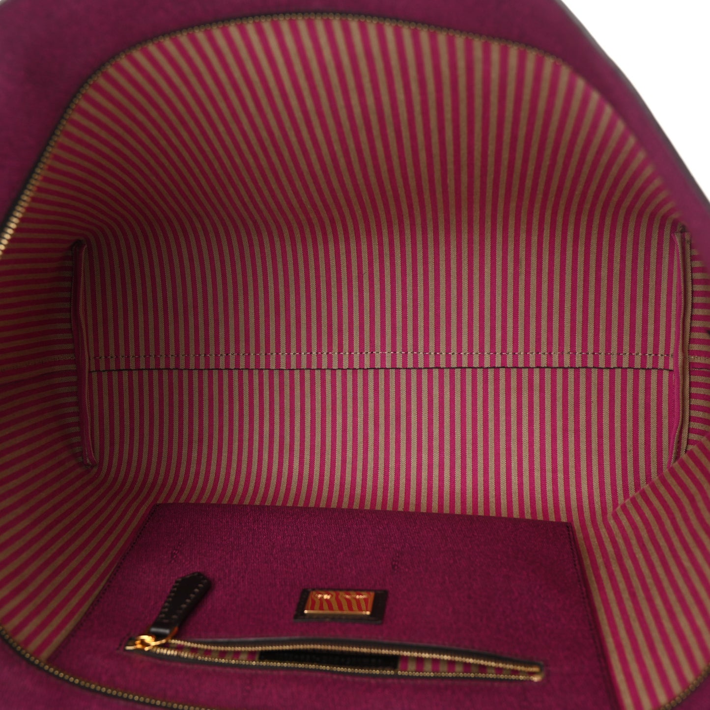 Zucca Spalmati Medium Roll Tote Tobacco Fuxia