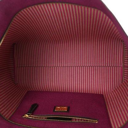 Fendi Zucca Spalmati Medium Roll Tote Tobacco Fuxia 5 of 12