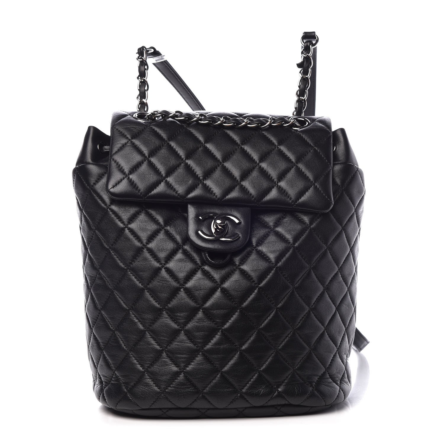 Chanel Lambskin Quilted Small Urban Spirit Backpack Black 1 of 8