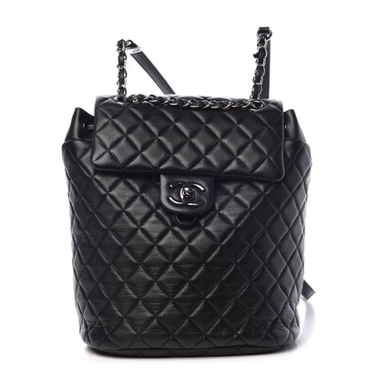 Chanel Lambskin Quilted Small Urban Spirit Backpack Black 1 of 8