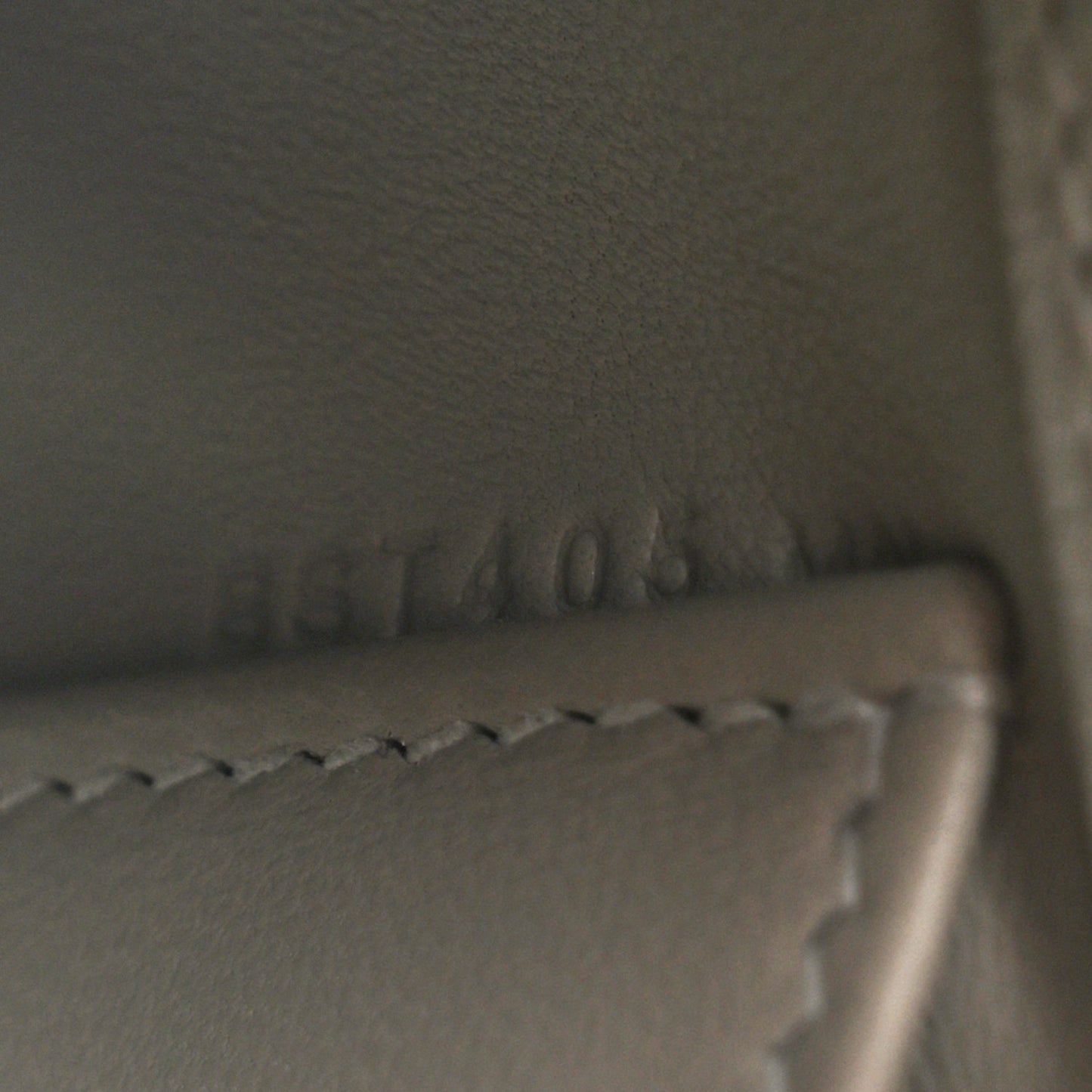 Ostrich Kelly Pochette Clutch Gris Perle