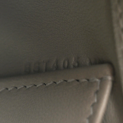 Hermes Ostrich Kelly Pochette Clutch Gris Perle 8 of 12