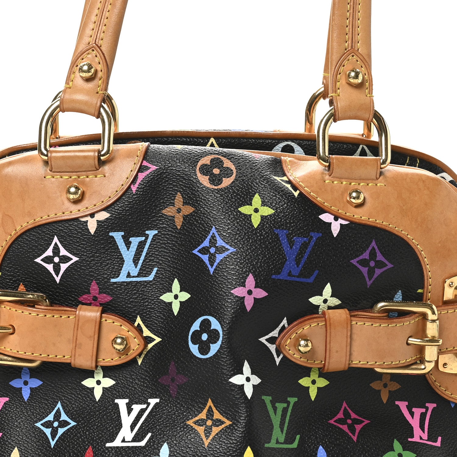 Louis Vuitton Monogram Multicolor Claudia Black 7 of 10