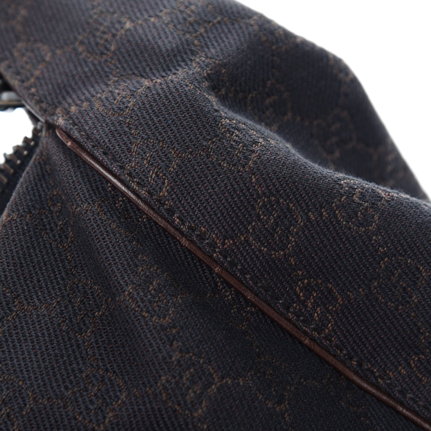 Gucci Canvas Monogram Shoulder Bag Brown 11 of 14
