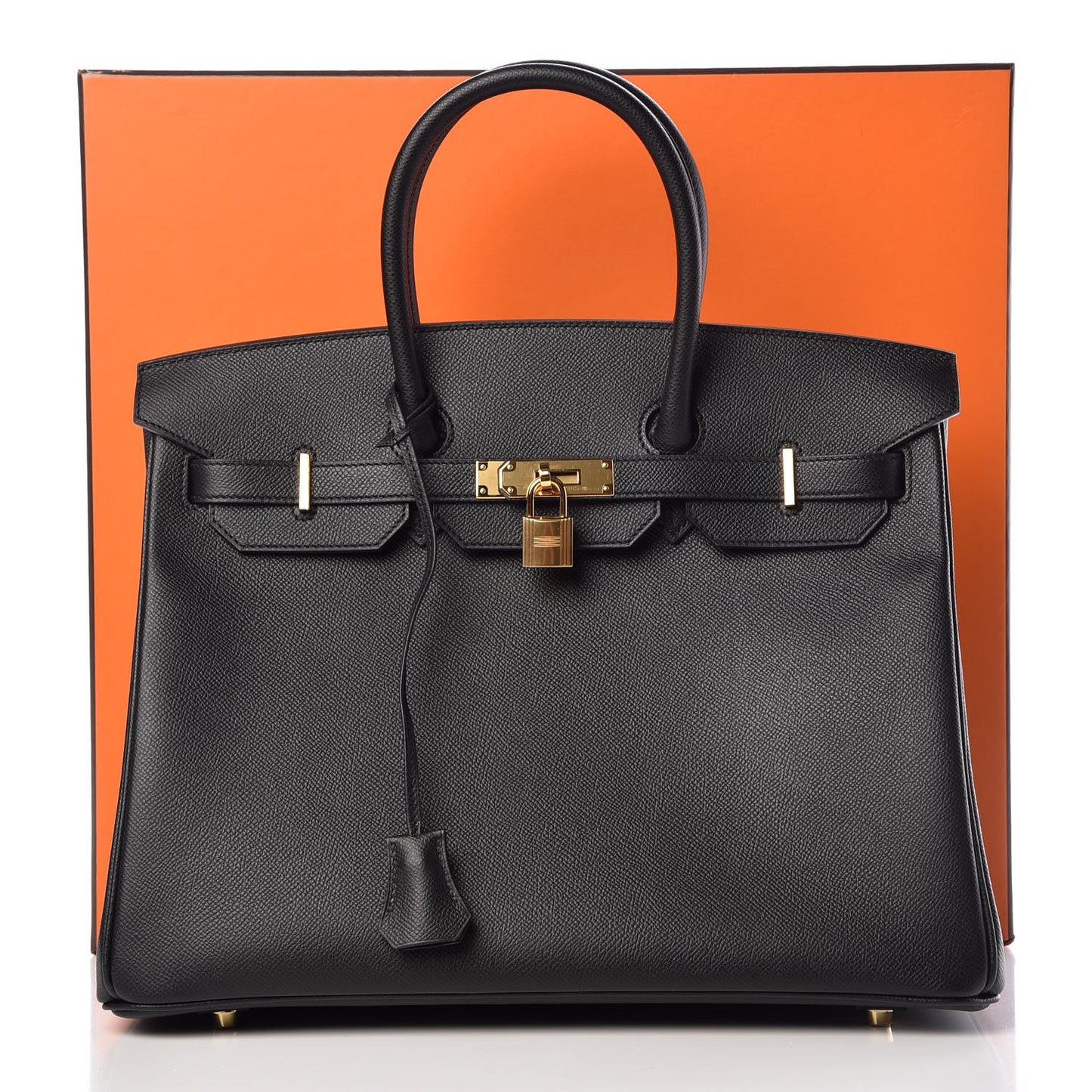 Epsom Birkin 35 Black