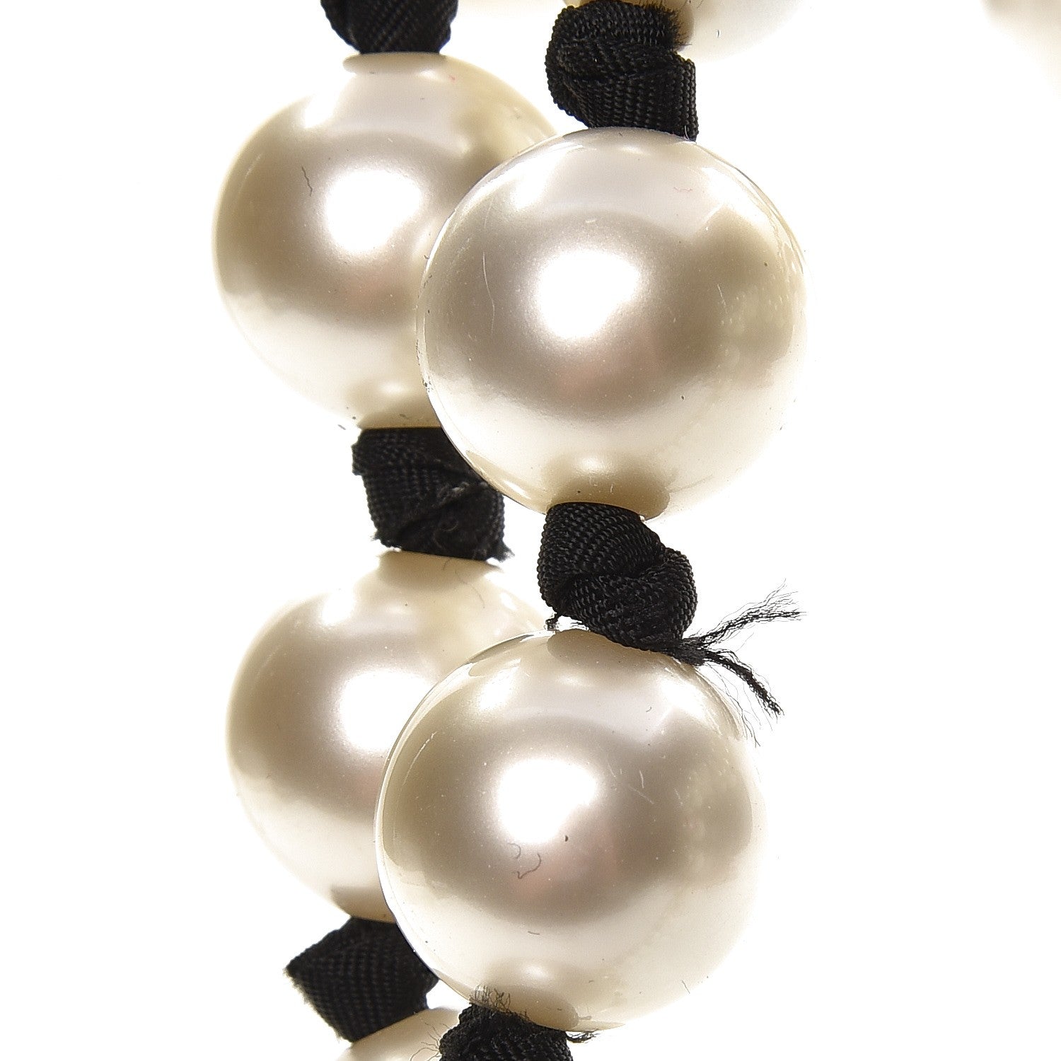 Chanel Graduated Pearl CC Long Necklace Gold 6 of 7