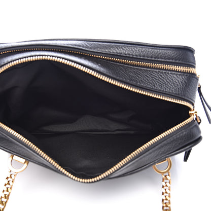 Marc Jacobs Grained Calfskin Quilted Double Stitched The Status Shoulder Bag Black 6 of 12