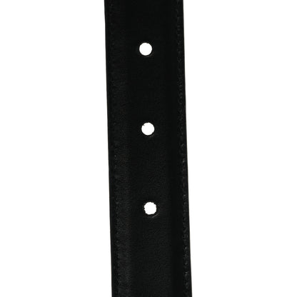 Celine Box Calfskin Medium 25mm Triomphe Belt 80 32 Black 4 of 7