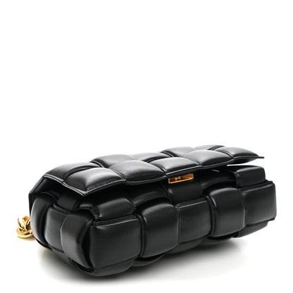 Bottega Veneta Lambskin Maxi Intreccio Padded Chain Cassette Crossbody Bag Black 4 of 10