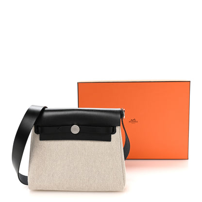 Hermes Toile H Vache Hunter Herbag Zip Retourne 20 Ecru Amande Black 11 of 11