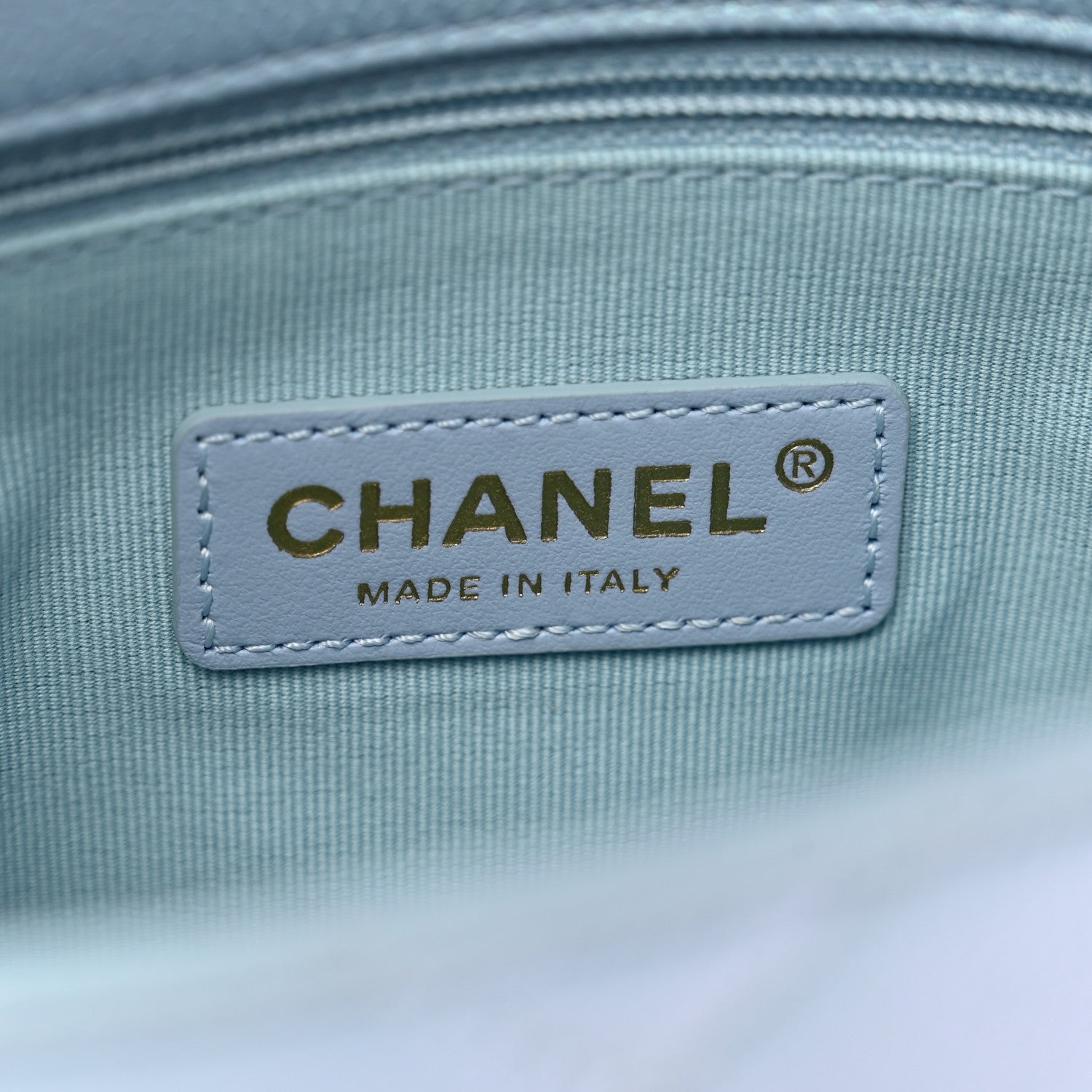 Chanel Iridescent Caviar Quilted Mini My Perfect Flap Light Blue 7 of 10