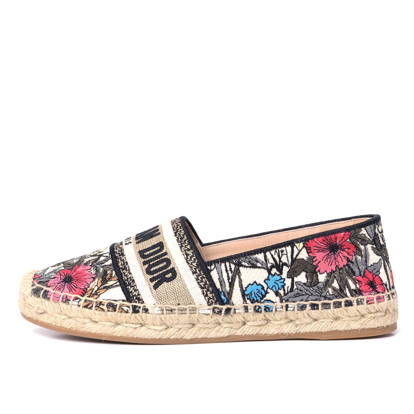 Embroidered Mille Fleurs Granville Espadrille 37.5 Multicolor