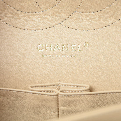 Chanel Caviar Quilted Jumbo Double Flap Beige Clair 8 of 9