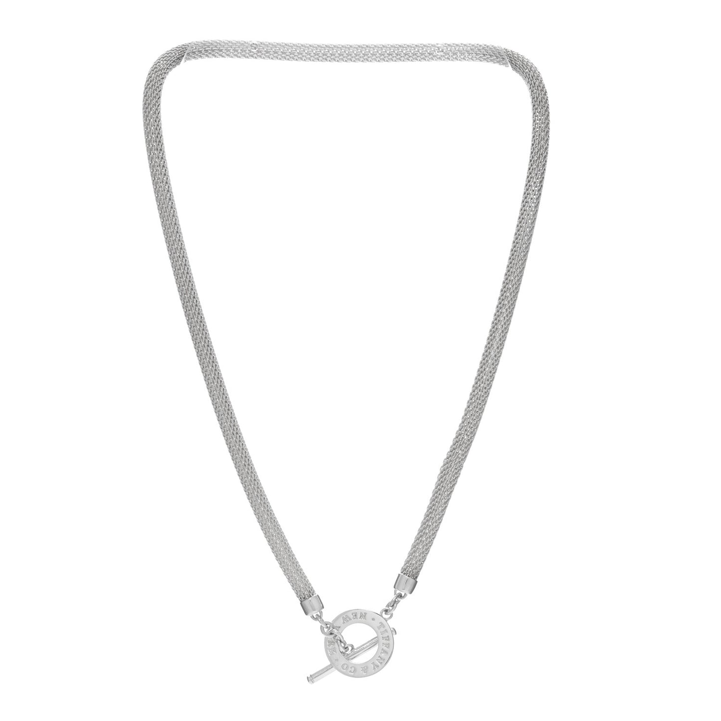 Sterling Silver Somerset Mesh Toggle Necklace