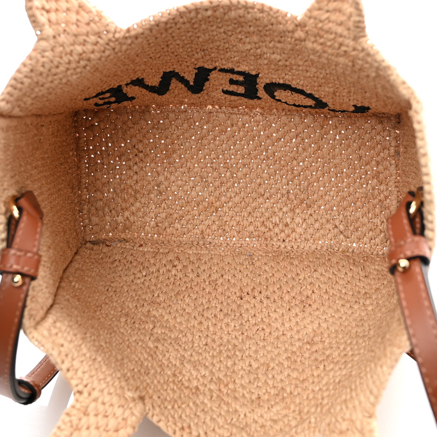 Loewe Raffia Small Paula's Ibiza Logo Tote Natural Tan 5 of 9