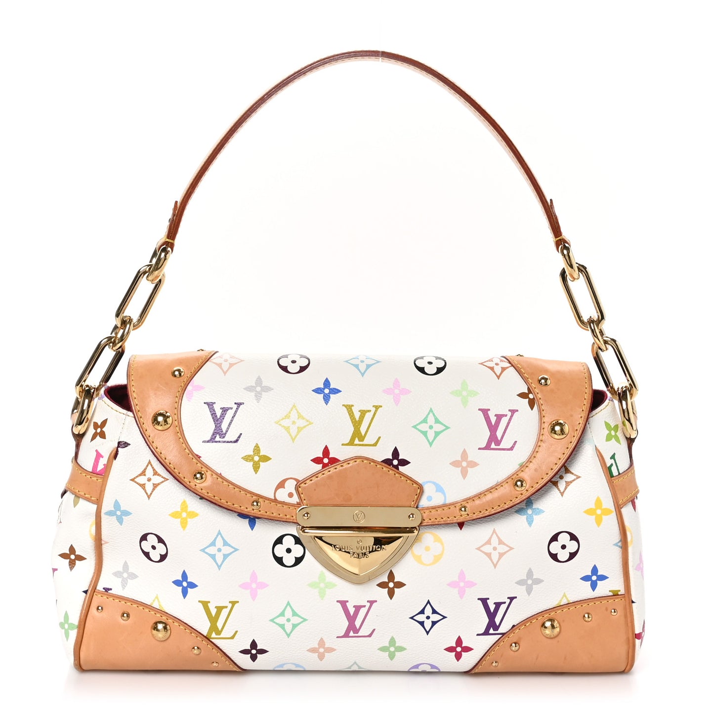 Monogram Multicolor Beverly MM White