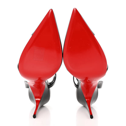 Christian Louboutin Nappa Platina 100 Pumps 38.5 Black Silver 5 of 11