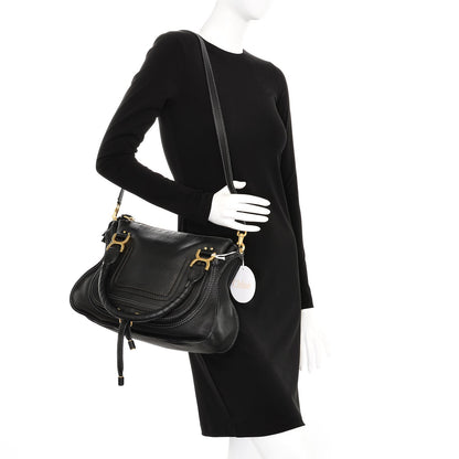 Chloe Calfskin Medium Marcie Satchel Black 2 of 5