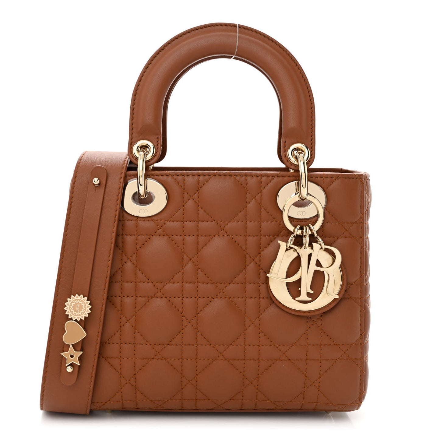 Calfskin Cannage Small My ABCDior Lady Dior Tan