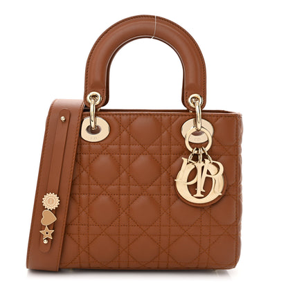 Christian Dior Calfskin Cannage Small My ABCDior Lady Dior Tan 1 of 10