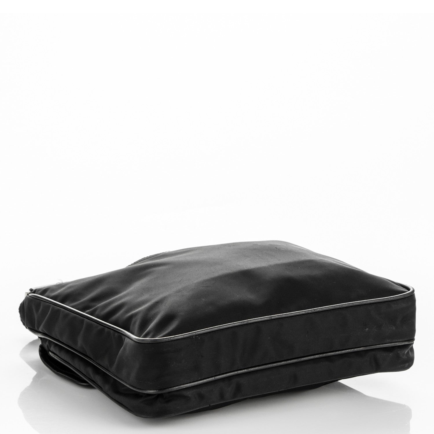Prada Nylon Vela Flat Messenger Bag Black 4 of 6