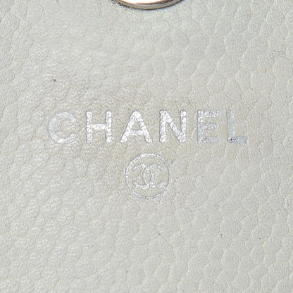 Chanel Caviar Half Moon Wallet On Chain WOC White 6 of 13