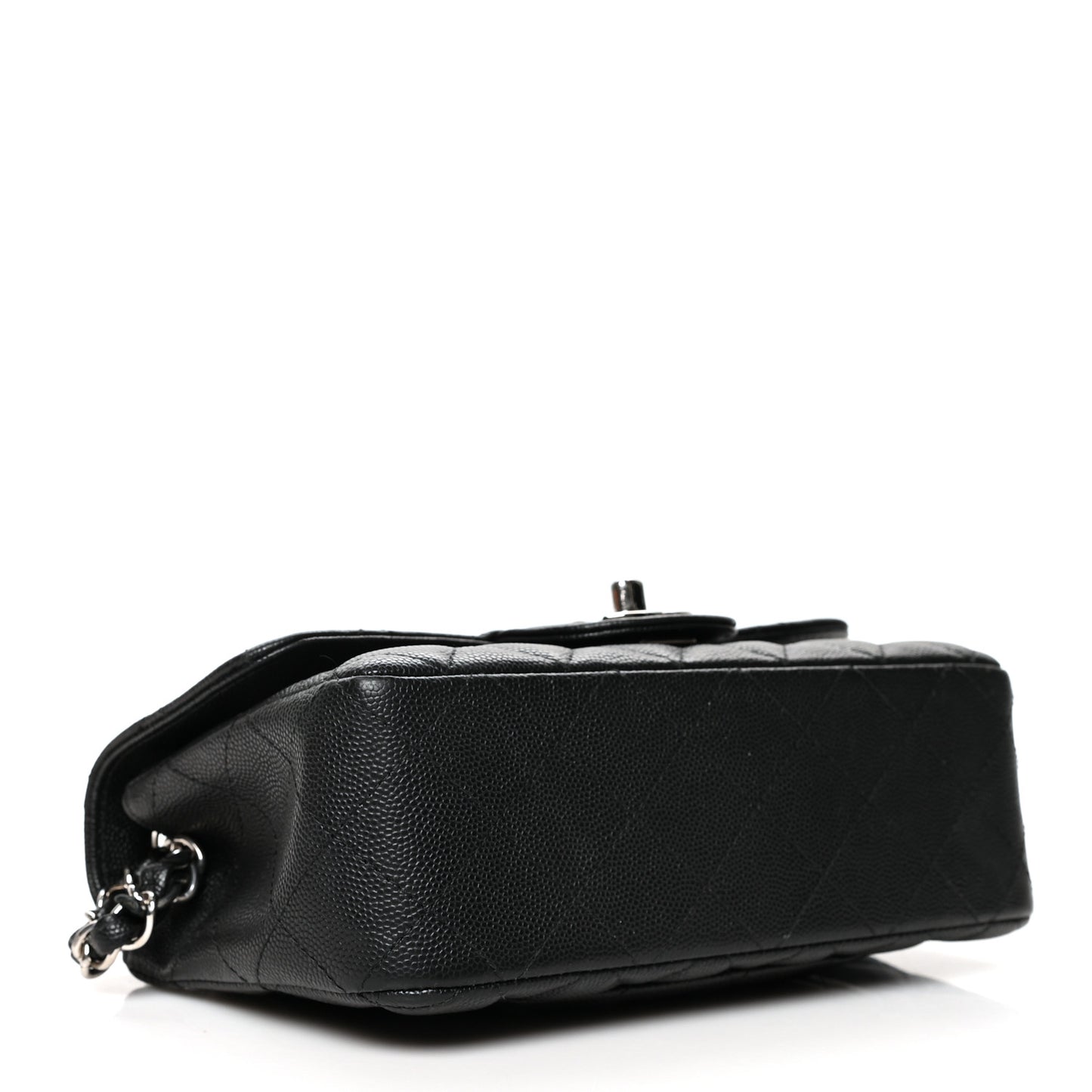 Caviar Quilted Mini Rectangular Flap Black