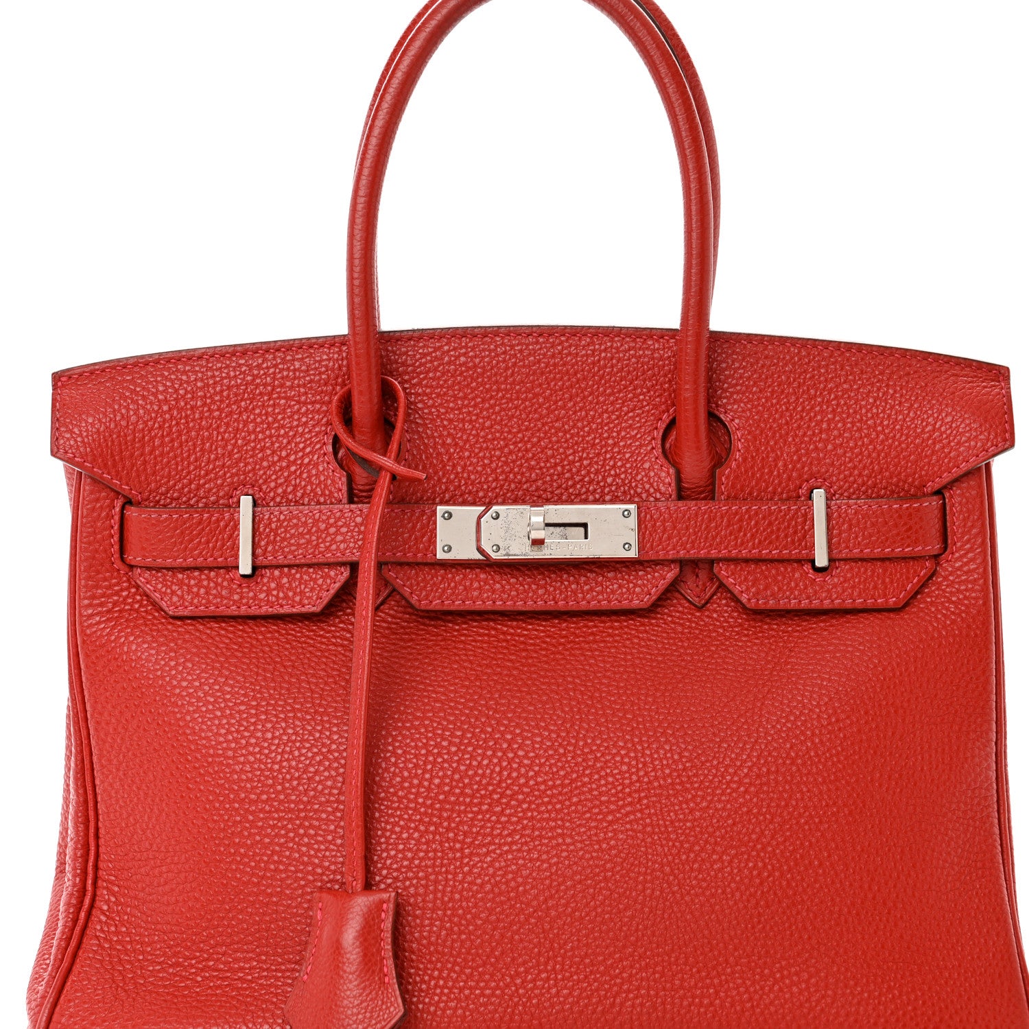 Hermes Togo Birkin 30 Vermillion 8 of 12