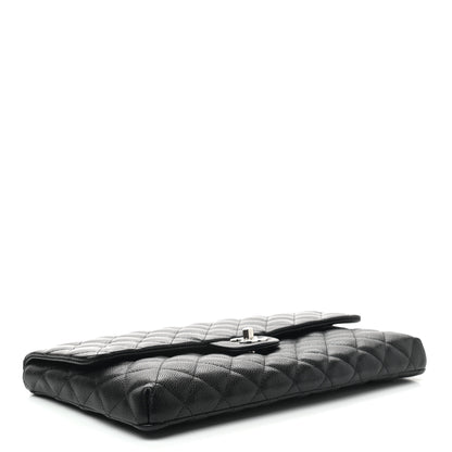 Chanel Caviar Quilted Flap Clutch Black 3 of 6