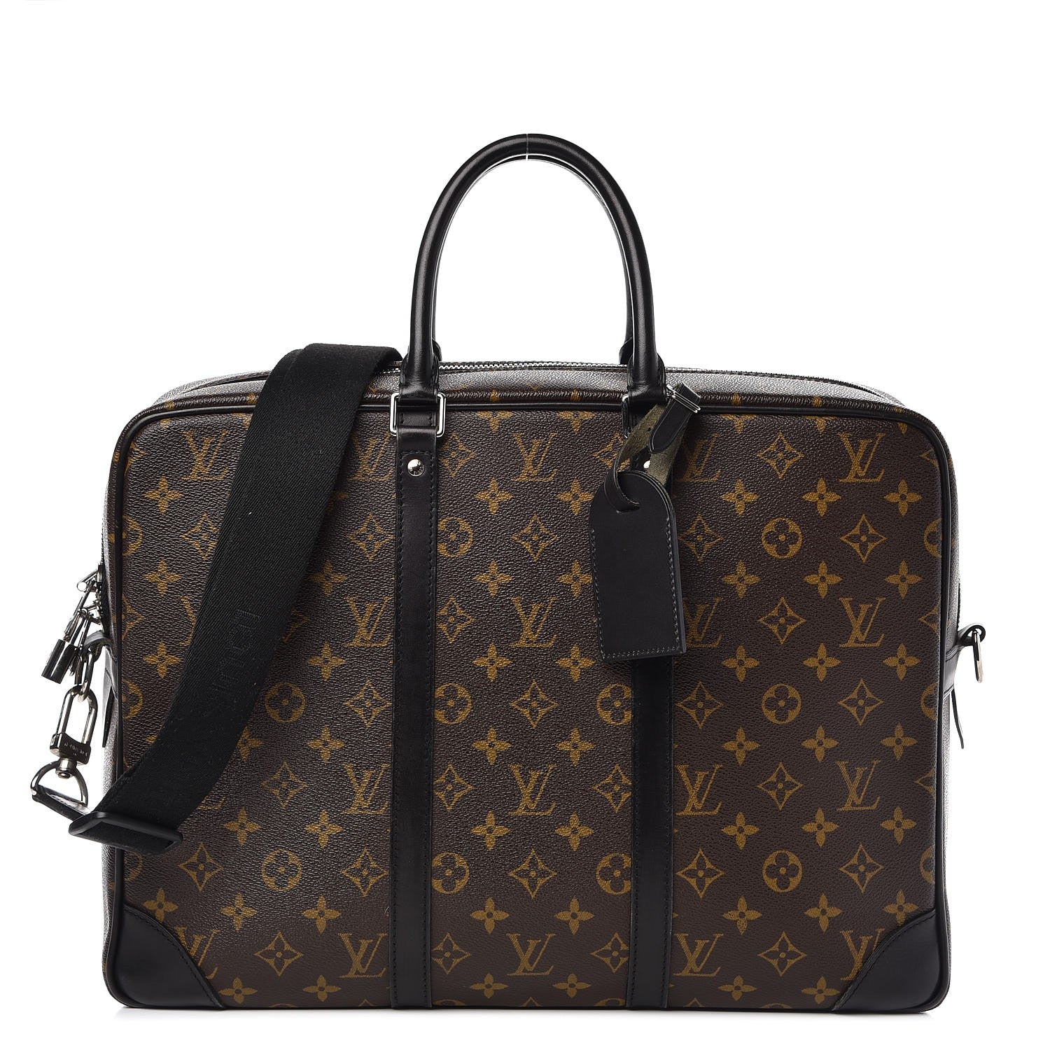 Louis Vuitton Monogram Macassar Porte-Documents Voyage GM 1 of 8