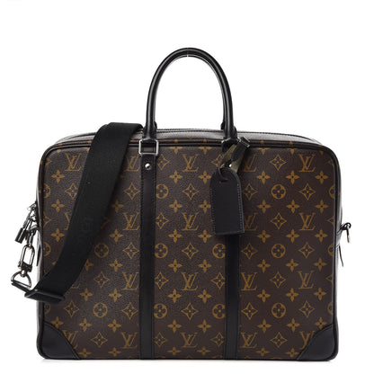 Louis Vuitton Monogram Macassar Porte-Documents Voyage GM 1 of 8