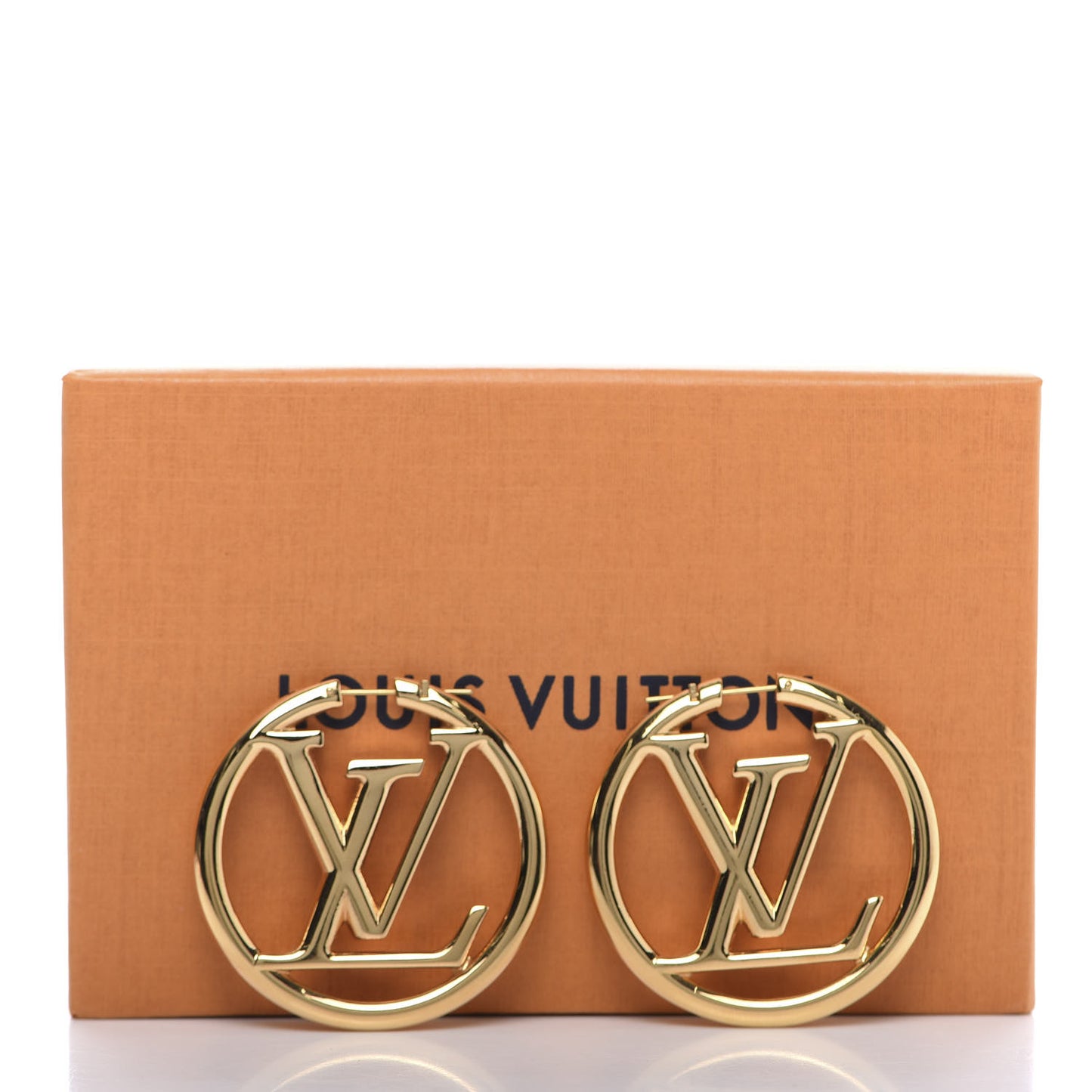 Metal Louise Hoop Earrings Gold